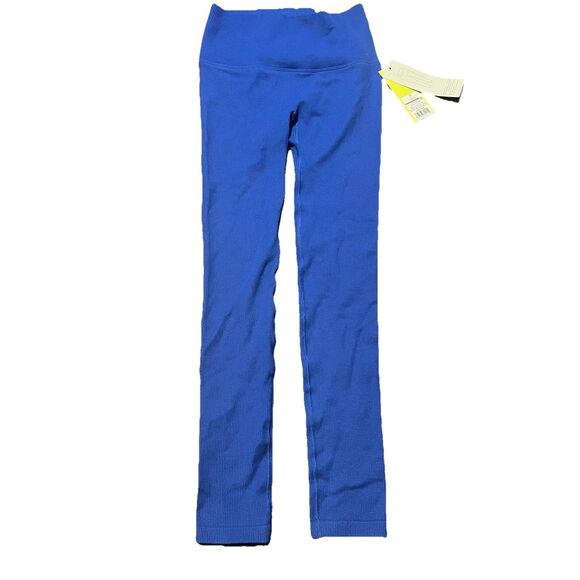 All In Motion Blue Ribbed High-Rise Athletic Legging Women's Size Small NWT - Picture 1 of 12